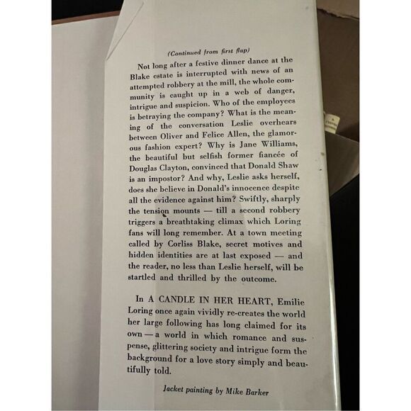 A Candle in her Heart Vintage Romance by Emilie Loring 1964 - Picture 4 of 5